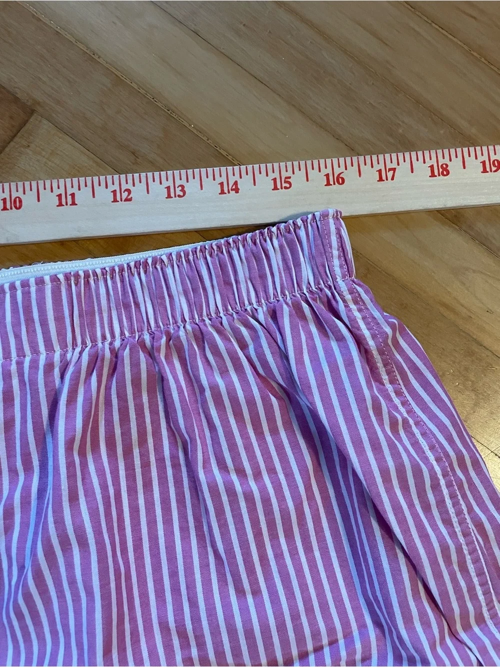 POLO RALPH LAUREN Boxer Shorts Sleep Loungewear Pink White Stripe Unisex Large